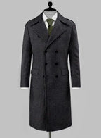 Charcoal Heritage — Men’s Vintage Wool Trench Coat